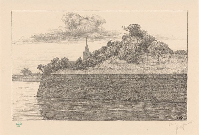 Simon Moulijn, View of Promers bastion, 1933 by Atelier Liesjes