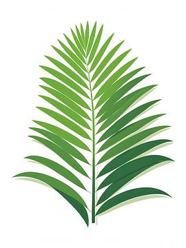 Fronde de palmier tropical sur Giandra Safaraz