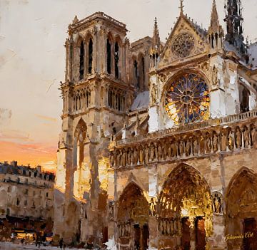 Die Kathedrale Notre-Dame de Paris, Frankreich2 von Johannas Art Creations
