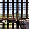 Window lot symmetry a abandoned factory by Sven van der Kooi (kooifotografie)
