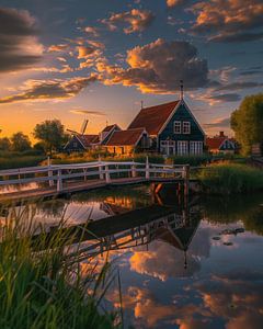 Spiegelung im Abendlicht