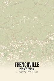 Vintage map of Frenchville (Pennsylvania), USA. by Prints of Place