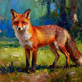 Wildlife - Untamed Grace - Fox 2 by Johannas Art Creations