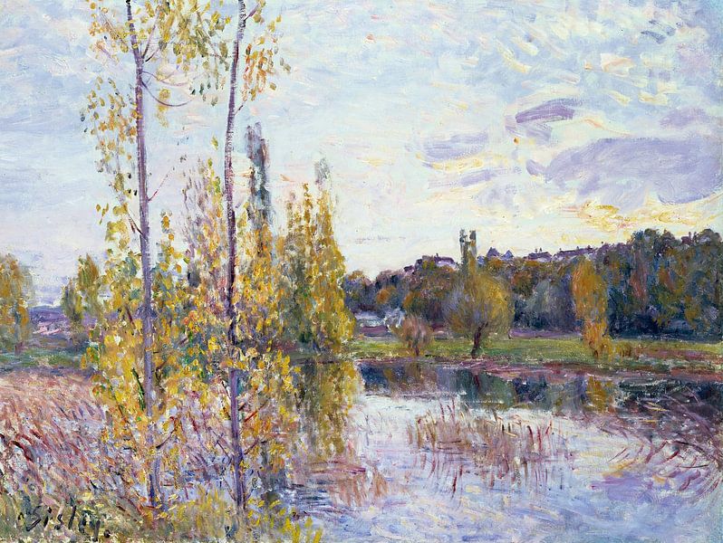 Alfred Sisley,The Lake of Chevreuil by finemasterpiece