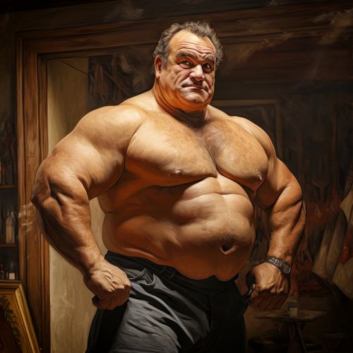 Bodybuilder vigoureux