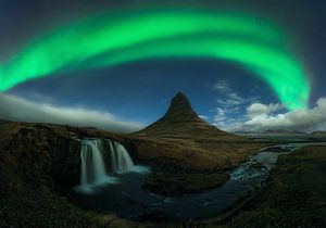 Nordlicht über Kirkjufell, Island