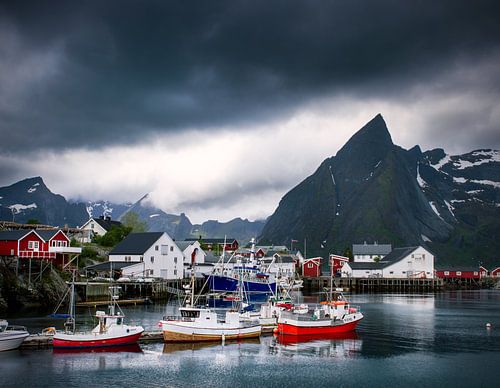The port of Hamnø on the Lofoten