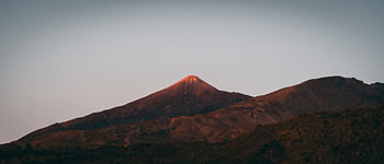 A golden glow over Mount Teide