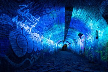 Blauwe tunnel van Brigitte Mulders