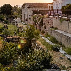 Sunset in Athene van Levfotografie