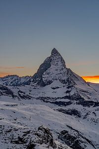 Le Cervin : le portrait au coucher du soleil