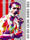 Pop Art Freddie Mercury par Doesburg Design Aperçu