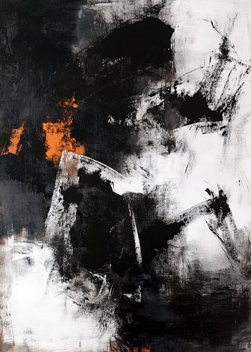 Stemming abstractie schilderij