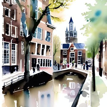 Mijn geliefde stad Leiden van renato daub