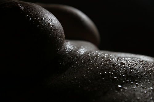 Beautiful landscape of a body with drops of work 12