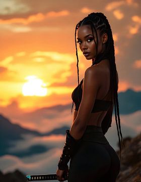 Samurai woman dreadlocks by Shine By Nous