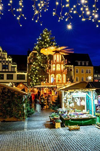 De kerstmarkt van Weimar