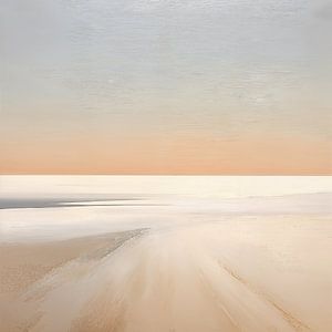Beige Malerei Whispering Meadows | Natur