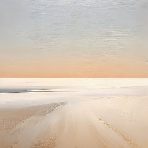 Beige Schilderij Whispering Meadows | Natuur