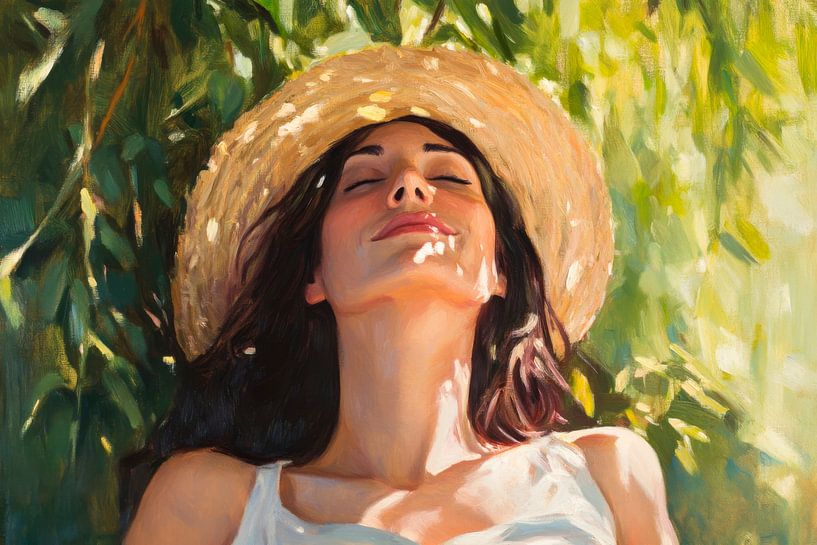 Zonnestralen glimlachen van Poster Art Shop