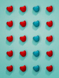 Raspberry texture - order in the play of colours by Mixed media vector arts