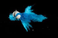 Explosion von Winterblau