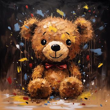 Teddybeer artistiek van The Xclusive Art