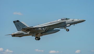 Take-off U.S. Navy Boeing F/A-18E Super Hornet.