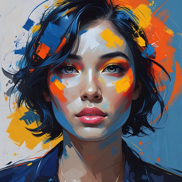 A closeup portrait by Ljupka Kareska