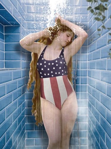 Schönheit unter der Dusche