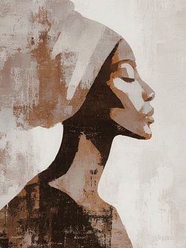 Stilte in Stijl – Afrikaanse Vrouw in Profiel