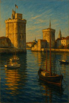 La Rochelle Serenity - Les tours du port au coucher du soleil sur Travel Shop