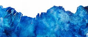 Die Klippe | Aquarellmalerei von WatercolorWall