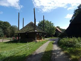 Rote Pfannen Bauernhof Ede von Veluws