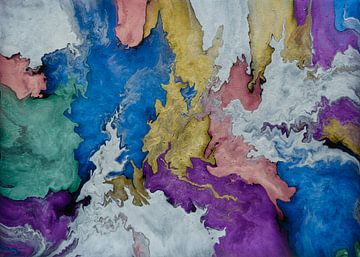 Booming Colors - Peinture abstraite aux couleurs vives sur Hannie Kassenaar