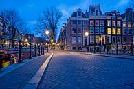 Paysage de la ville d'Amsterdam au coucher du soleil par Eye on You Aperçu
