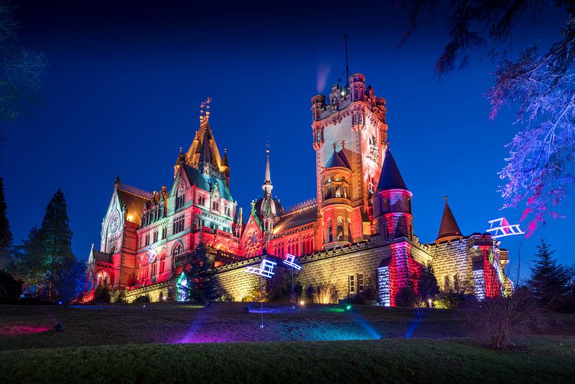 Slot Drakenburg in Duitsland, kleurrijk fort van Atelier Liesjes