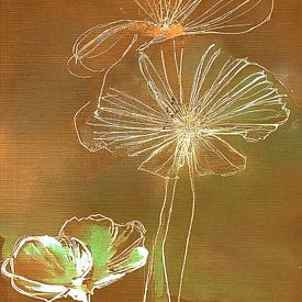 Botanische Mixed Media Kunst: von Studio Pieternel