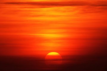 Roter Sonnenuntergang von Walljar