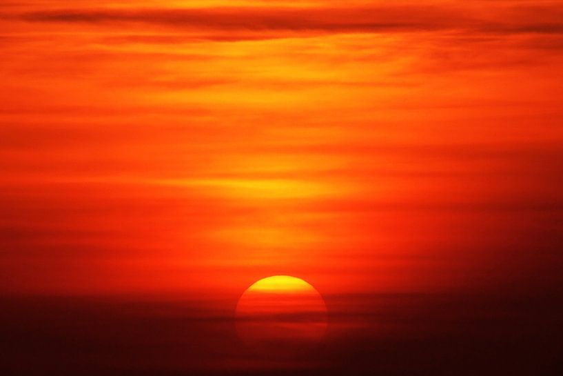 Rode Zonsondergang van Walljar