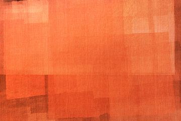 Warme stilte. Abstract landschap in warme kleuren. van Dina Dankers