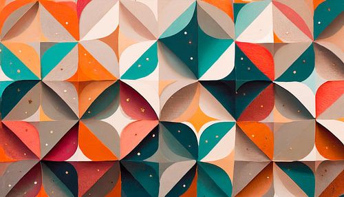 Vormen en patronen met kleuren