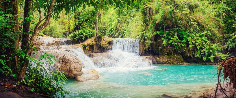 The Kuang Si waterfall, Laos by Rietje Bulthuis