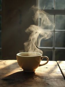 Trinken Sie eine Tasse Kaffee oder Cappuccino