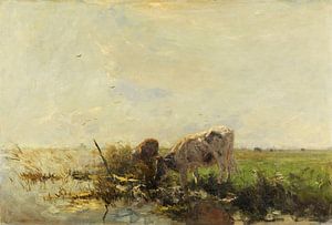 Kühe an einem Teich (1880-1910), Willem Maris