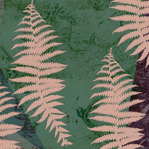 Sprookjesbos. Varens. Botanische abstracte kunst