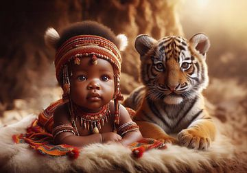 Friendship and respect between humans and animals by Ans Bastiaanssen