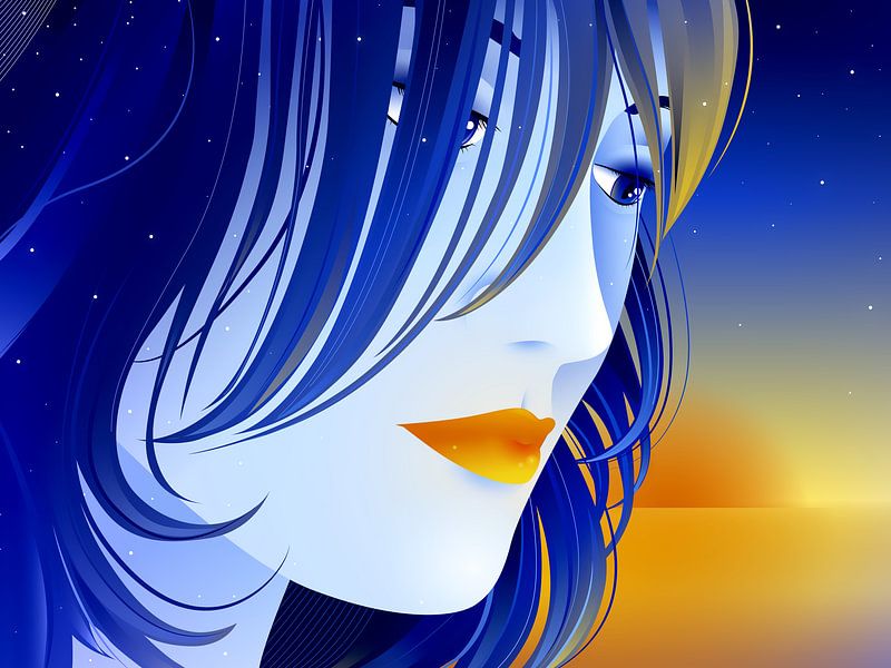 Morning Glory by Mixed media vector arts