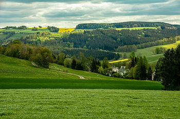 Landschap in het Erzgebergte