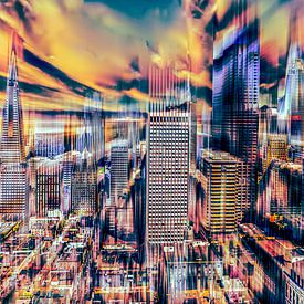 Downtown San Francisco abstrakt von Dieter Walther